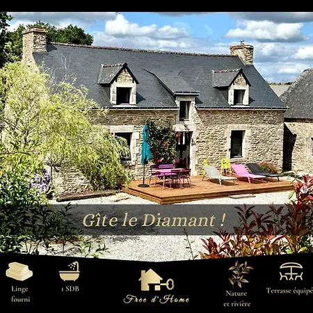 Diamant, Vallee Du Scorff, Nature, Bien-etre Tatil Evi